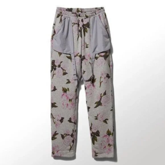 ADIDAS x JEREMY SCOTT FLORAL TRACK JOGGERS 🌸 Designer ATHLEISURE GUC L - Picture 1 of 7